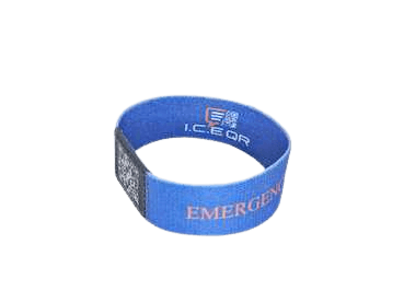 ICE QR Emergency Medical Alert Wristband with QR Code Technology for Instant Medical Information Access - Smart Safety ID Bracelet for Children and Adults